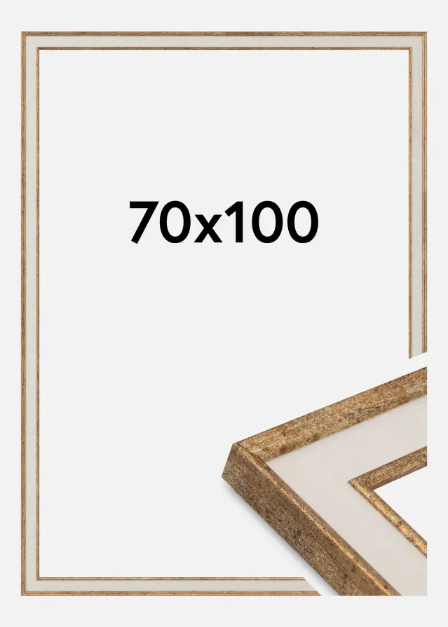 Keret Dolly Akrilüveg Arany 70x100 cm