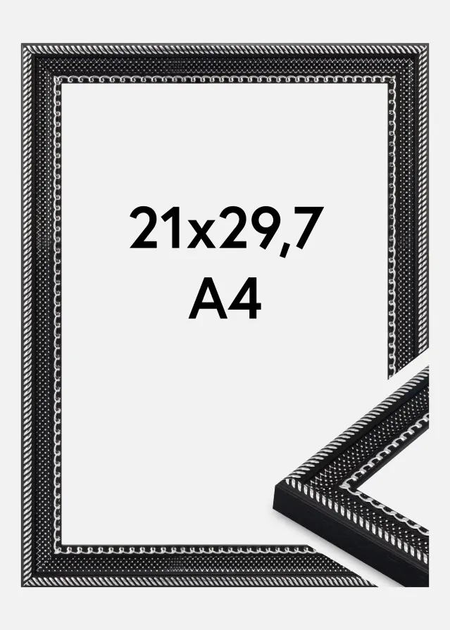 Keret Trellis Akrilüveg Fekete 21x29,7 cm (A4)