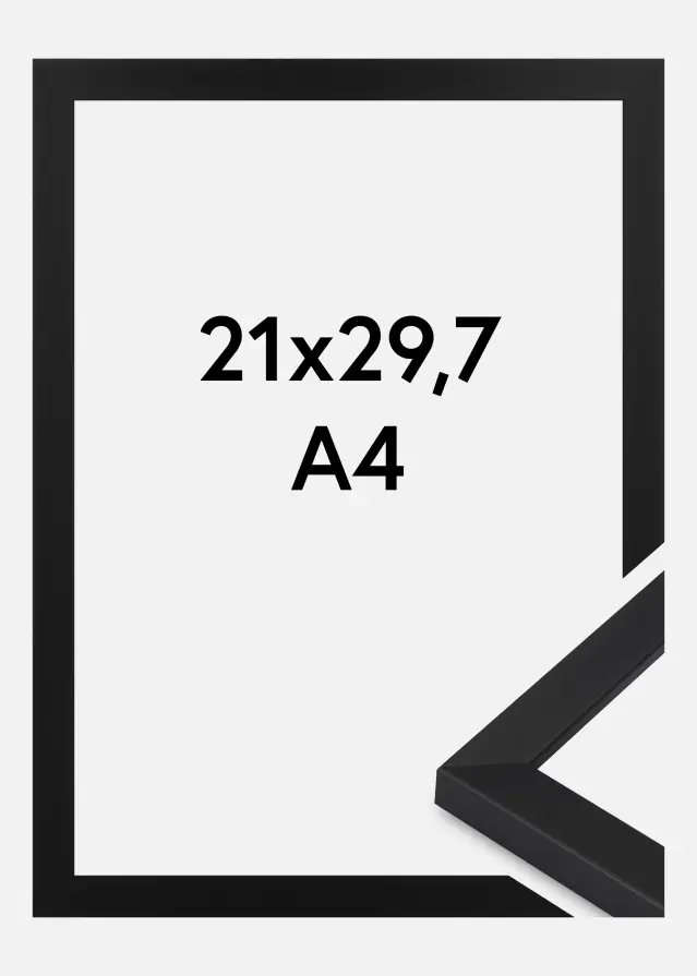 Keret Oban Akrilüveg Fekete 21x29,7 cm (A4)