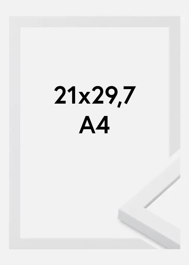 Keret Oban Akrilüveg Fehér 21x29,7 cm (A4)