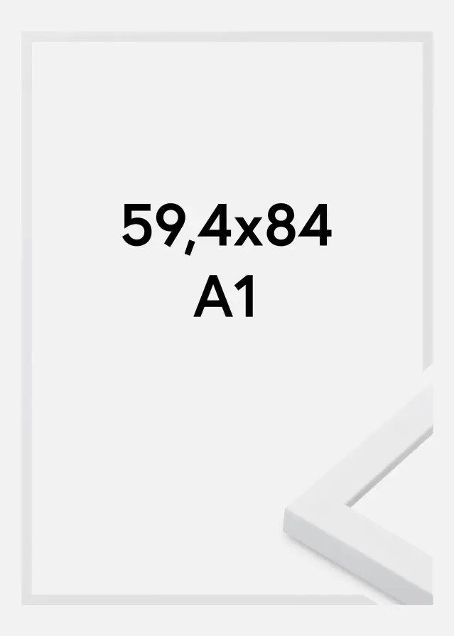 Keret Oban Akrilüveg Fehér 59,4x84,1 cm (A1)