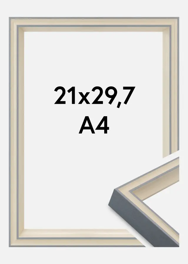 Keret Riga Akrilüveg Szürke 21x29,7 cm (A4)