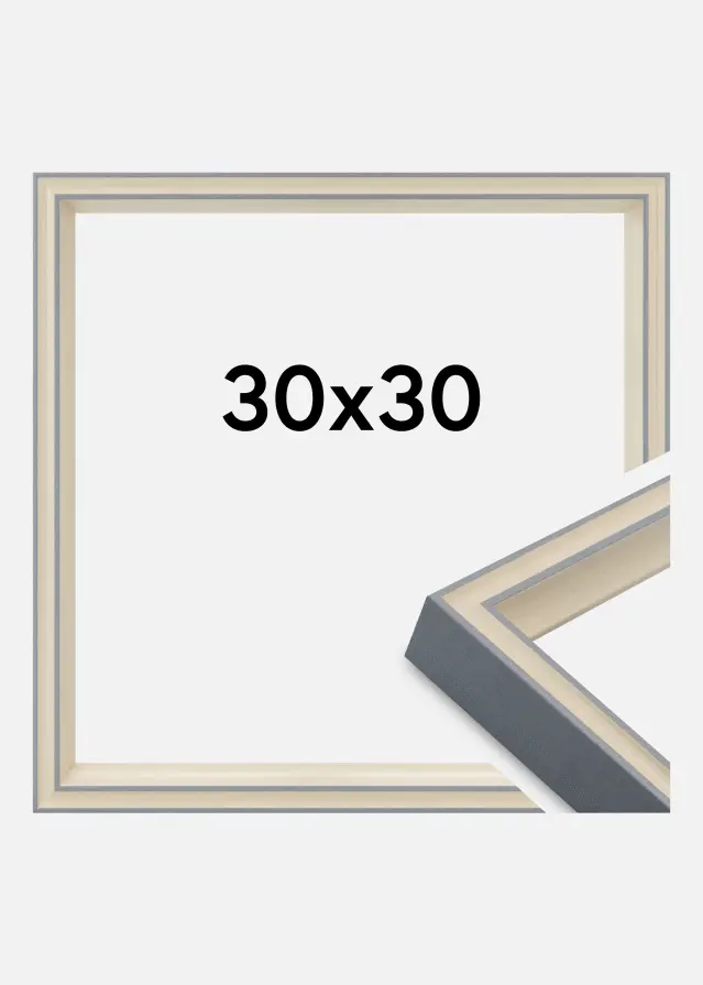 Keret Riga Akrilüveg Szürke 30x30 cm