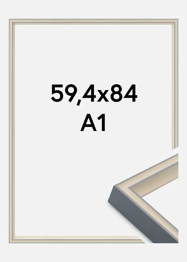 Keret Riga Akrilüveg Szürke 59,4x84 cm (A1)