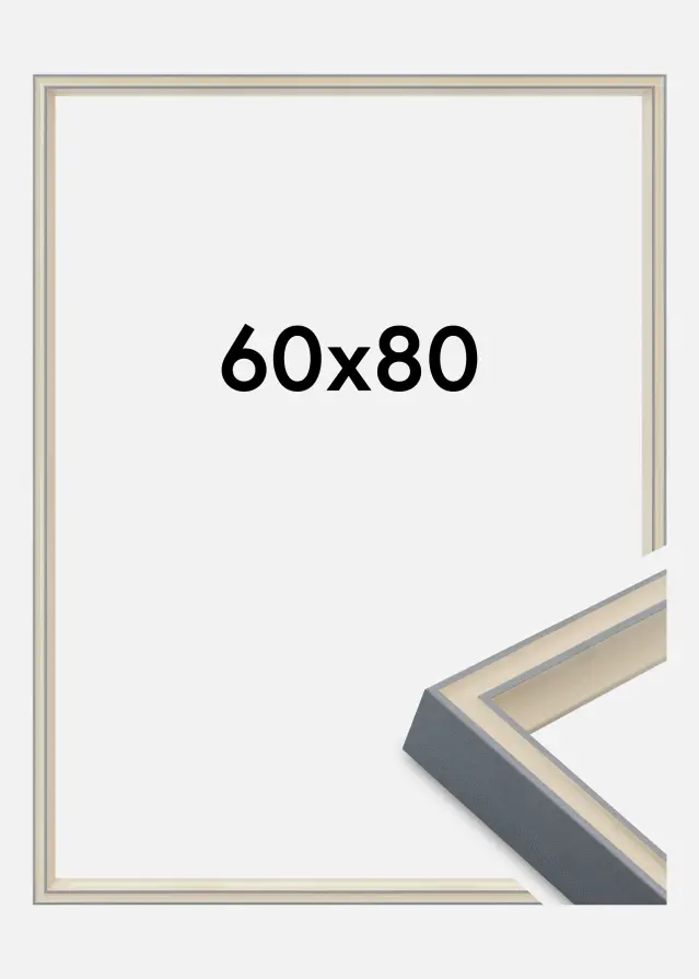 Keret Riga Akrilüveg Szürke 60x80 cm