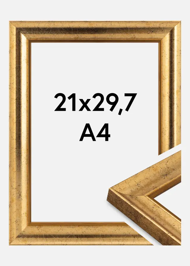 Keret Conca Akrilüveg Arany 21x29,7 cm (A4)