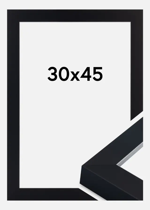 Keret Sussex Akrilüveg Fekete/Ezüst 30x45 cm