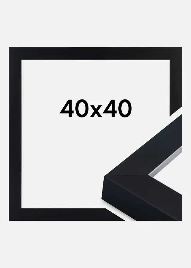 Keret Sussex Akrilüveg Fekete/Ezüst 40x40 cm