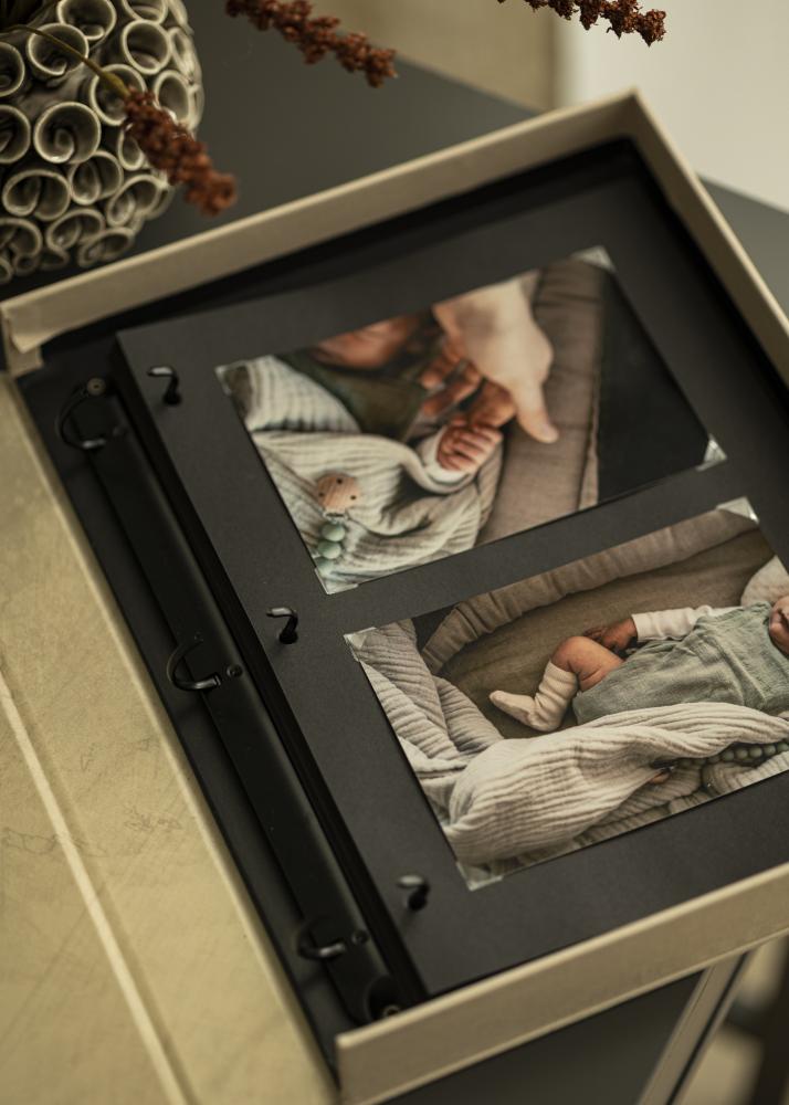 Albumoldal számára KAILA Coffee Table Photo Album - 10 db-os csomag Feketék