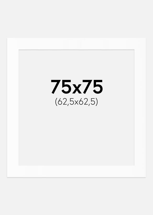 Paszpartu Standard fehér (fehér mag) 75x75 cm (62,5x62,5)