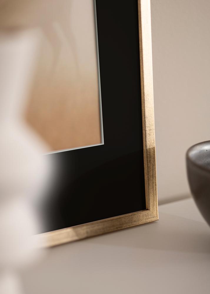 Keret Galant Arany 40x50 cm - Paszpartu Fekete 12x16 inches