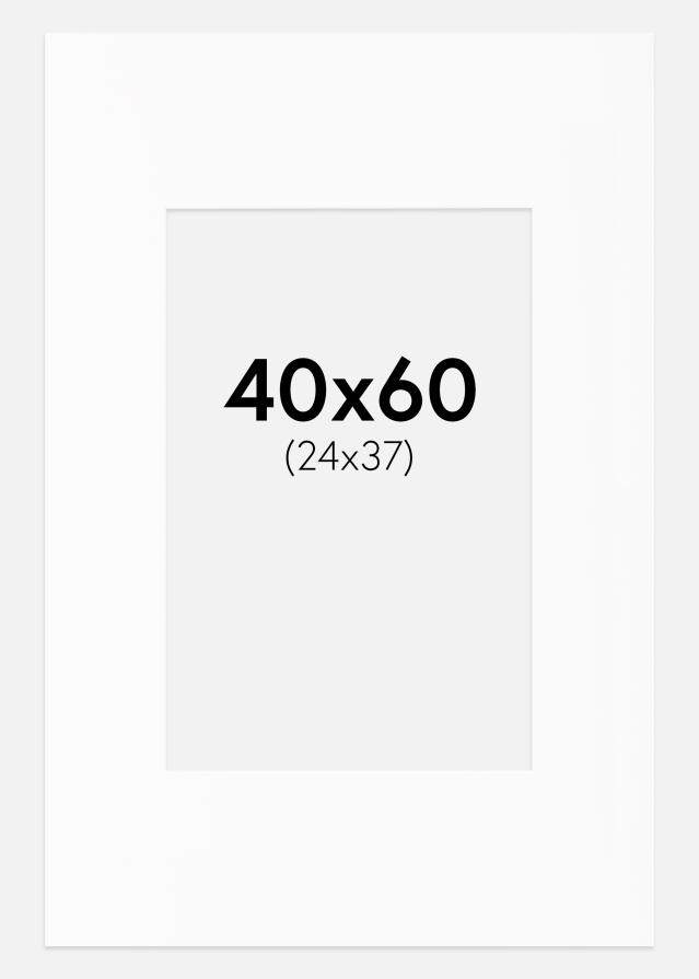 Paszpartu Fehér Standard Fehér él 40x60 cm (24x37)