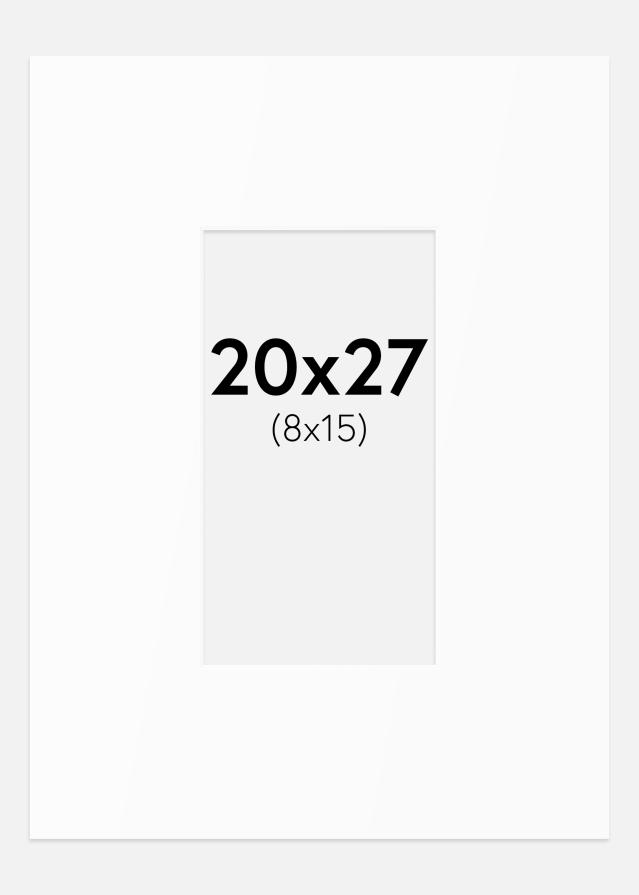 Paszpartu Standard fehér (fehér mag) 20x27 cm (8x15)