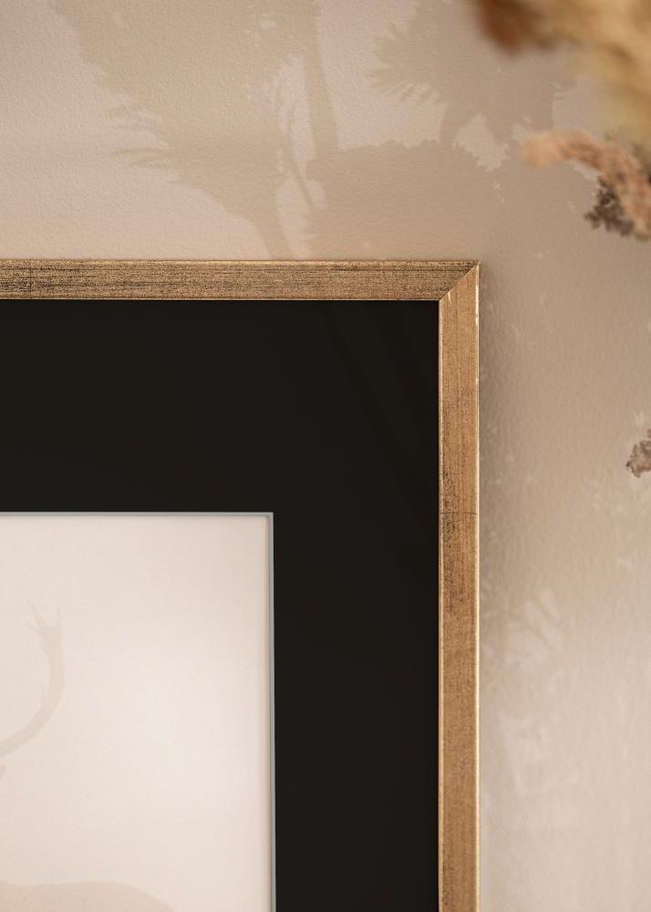Keret Galant Arany 40x50 cm - Paszpartu Fekete 12x16 inches