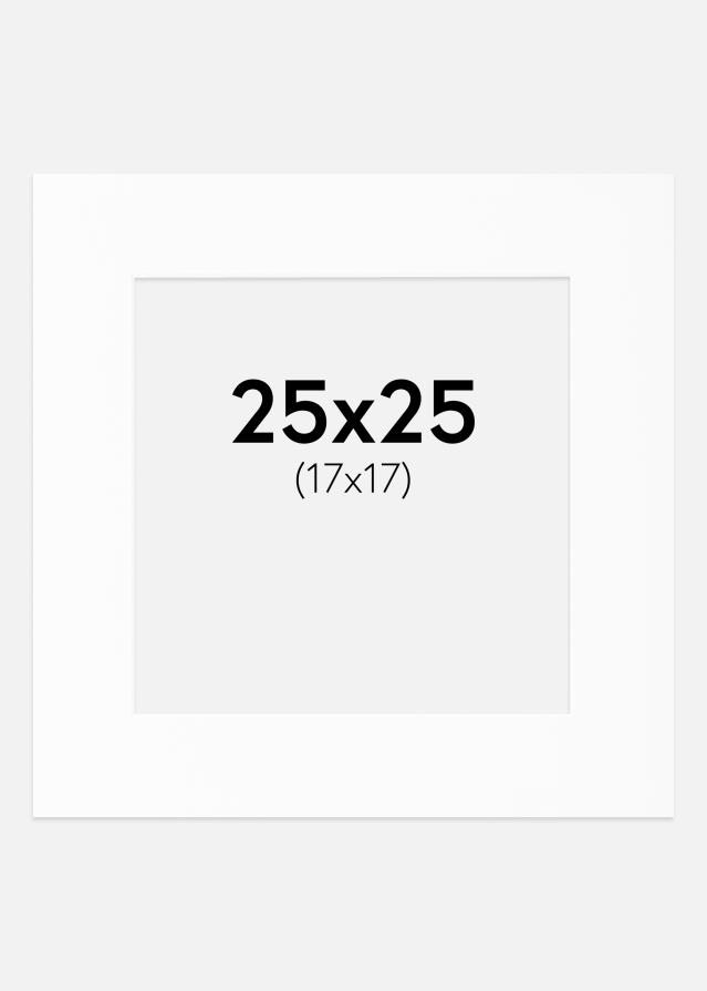 Paszpartu Fehér Standard Fehér él 25x25 cm (17x17)