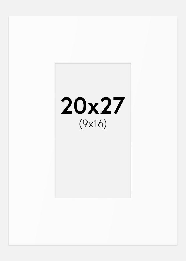 Paszpartu Standard fehér (fehér mag) 20x27 cm (9x16)