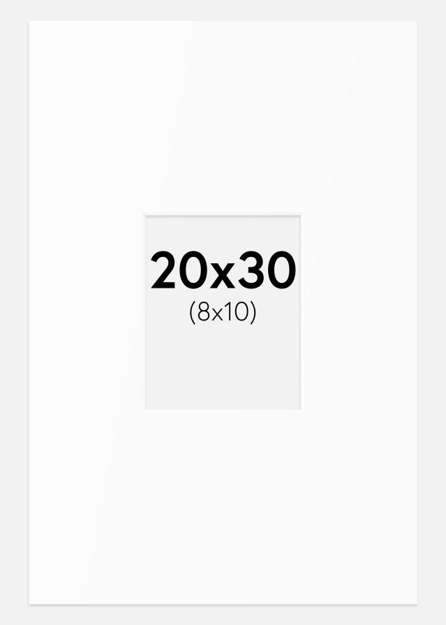 Paszpartu Standard fehér (fehér mag) 20x30 cm (8x10)