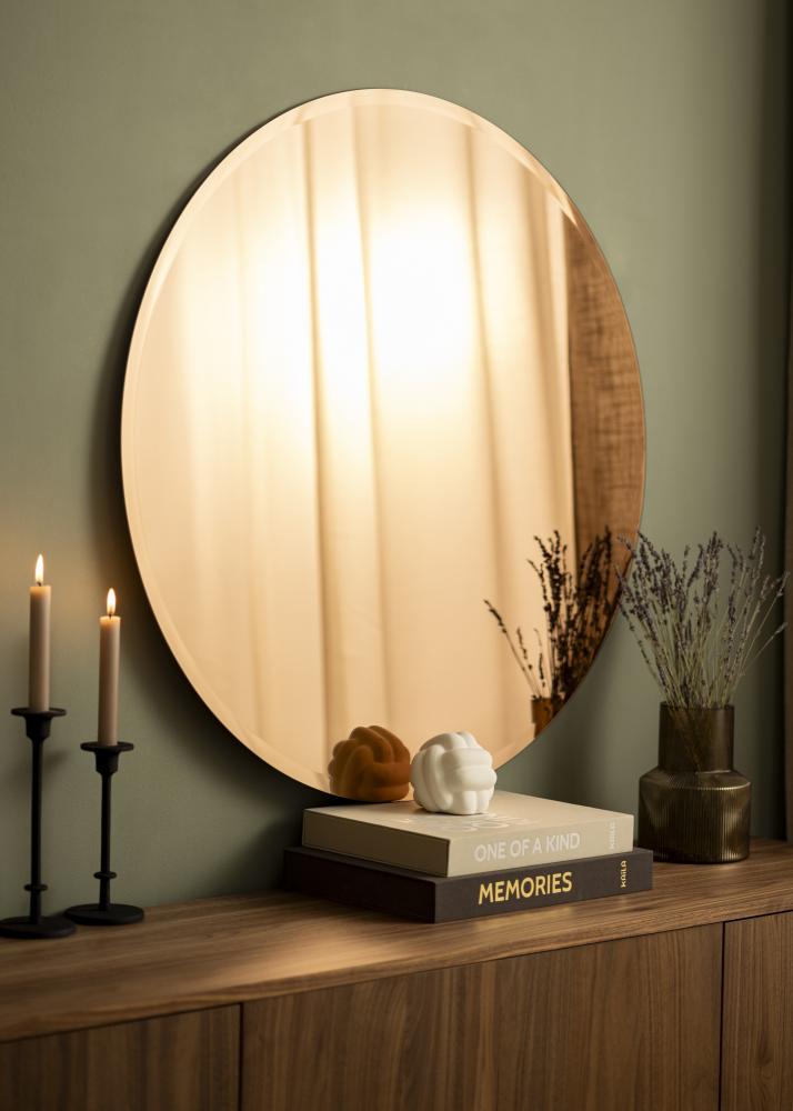 KAILA Kerek Tükör Rose Gold Deluxe 90 cm Ø