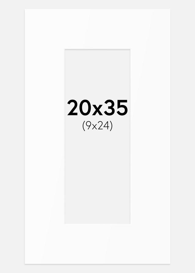 Paszpartu Standard fehér (fehér mag) 20x35 cm (9x24)