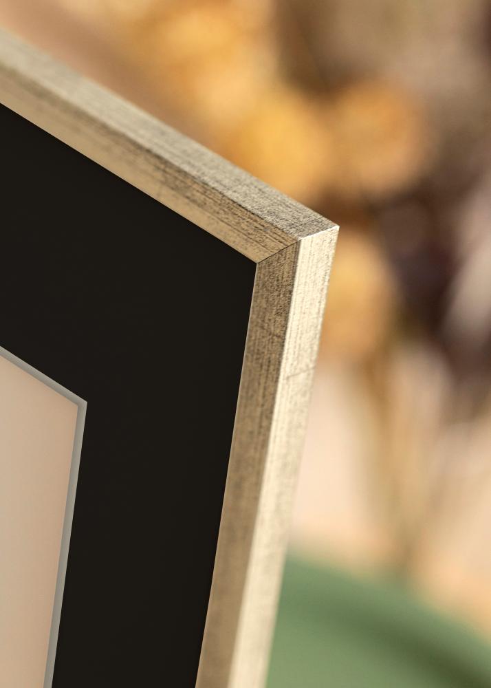 Keret Galant Ezüst 30x40 cm - Paszpartu Fekete 20x30 cm