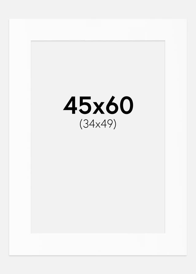 Paszpartu Fehér Standard Fehér él 45x60 cm (34x49)