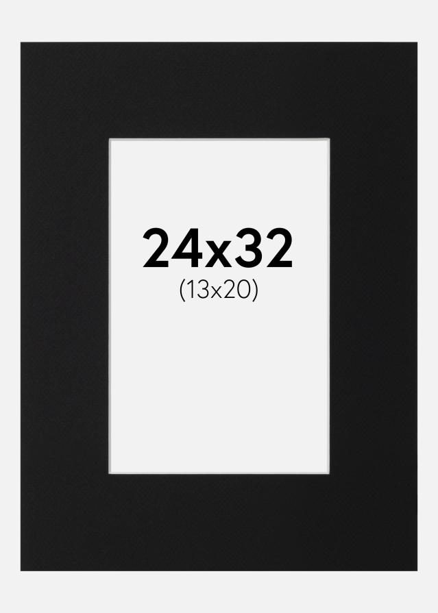 Paszpartu Fekete Standard (Fehér Mag) 24x32 cm (13x20)