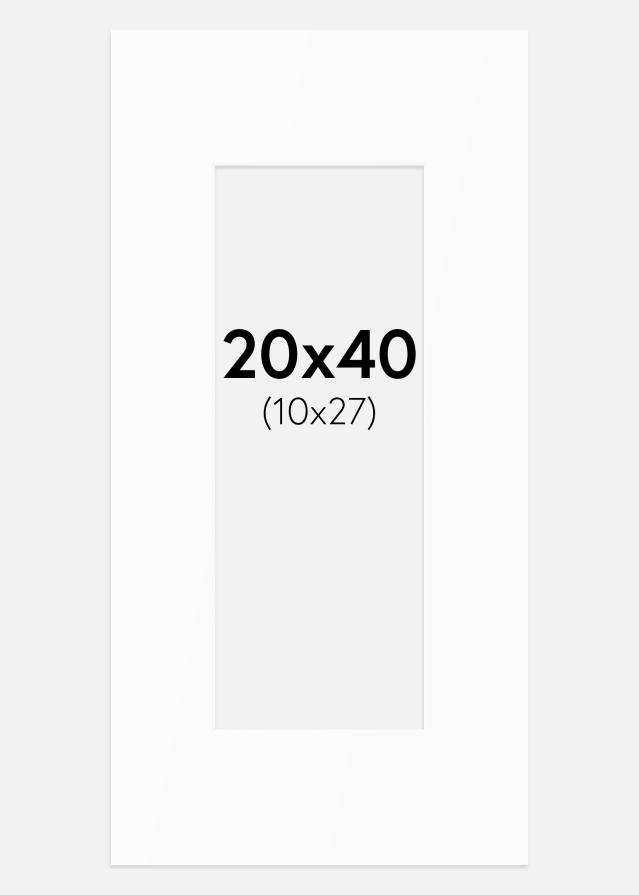 Paszpartu Standard fehér (fehér mag) 20x40 cm (10x27)