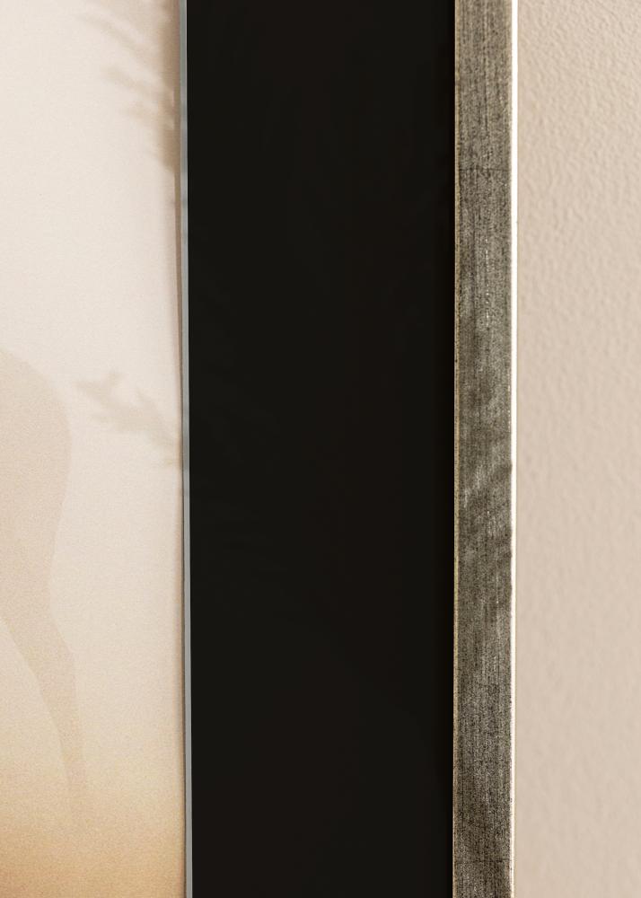 Keret Galant Ezüst 30x40 cm - Paszpartu Fekete 20x30 cm