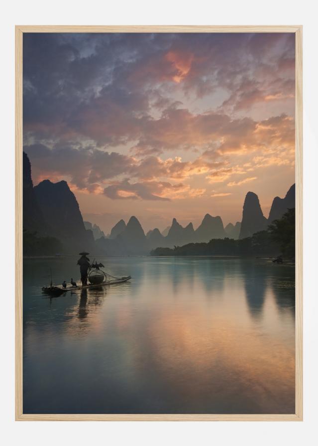 Li River Sunrise Poszter