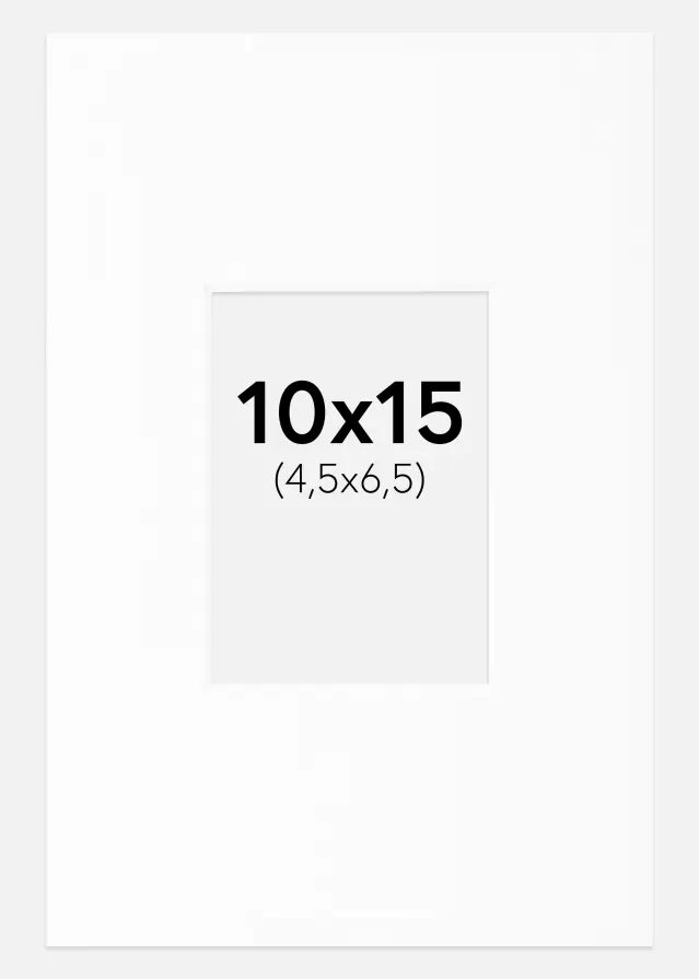 Paszpartu Fehér Standard Fehér él 10x15 cm (4,5x6,5)