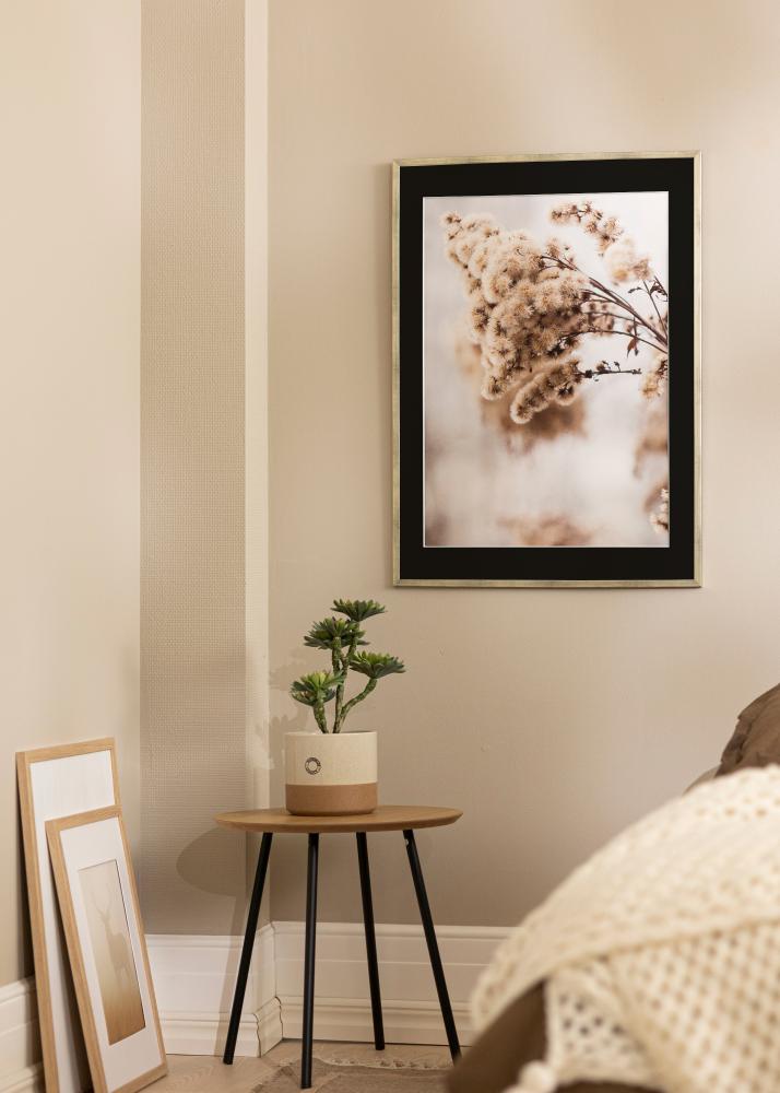 Keret Galant Ezüst 30x40 cm - Paszpartu Fekete 20x30 cm