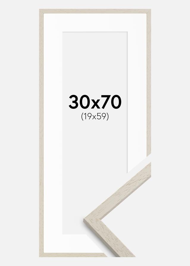 Keret Edsbyn Homok 30x70 cm - Paszpartu Fehér 20x60 cm