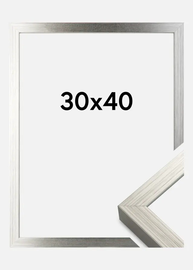 Keret Falun Akrilüveg Ezüst 30x40 cm
