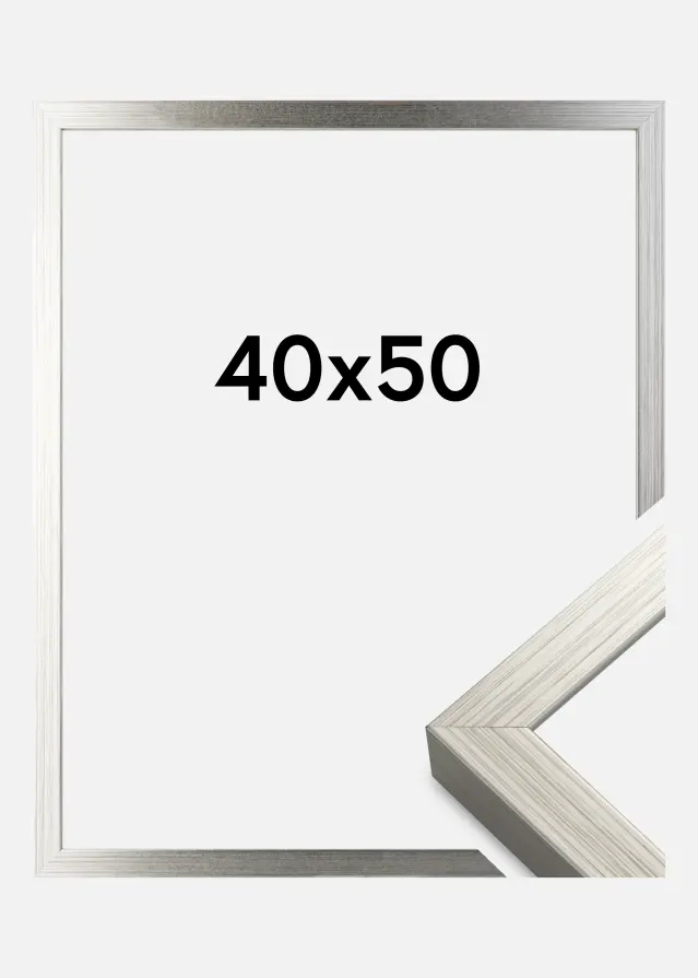 Keret Falun Akrilüveg Ezüst 40x50 cm