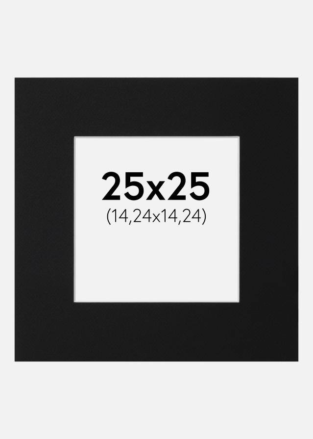 Paszpartu Fekete Standard (Fehér Mag) 25x25 cm (14,24x14,24)