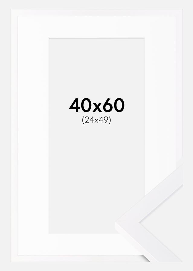 Keret Selection Fehér 40x60 cm - Paszpartu Fehér 25x50 cm