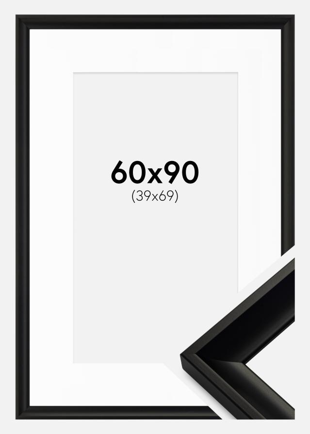 Keret Öjaren Fekete 60x90 cm - Paszpartu Fehér 40x70 cm