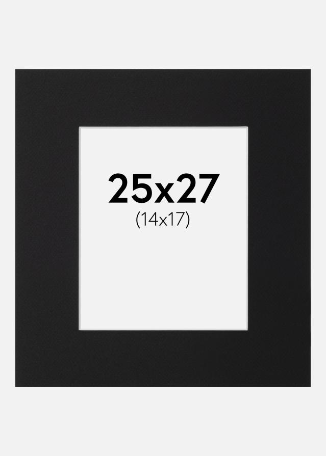 Paszpartu Fekete Standard (Fehér Mag) 25x27 cm (14x17)