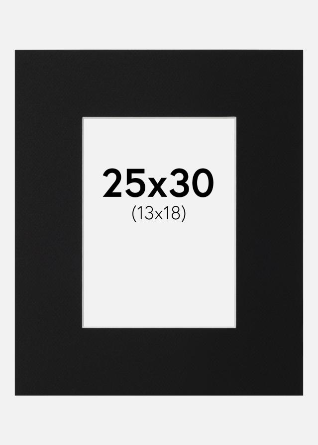 Paszpartu Fekete Standard (Fehér Mag) 25x30 cm (13x18)