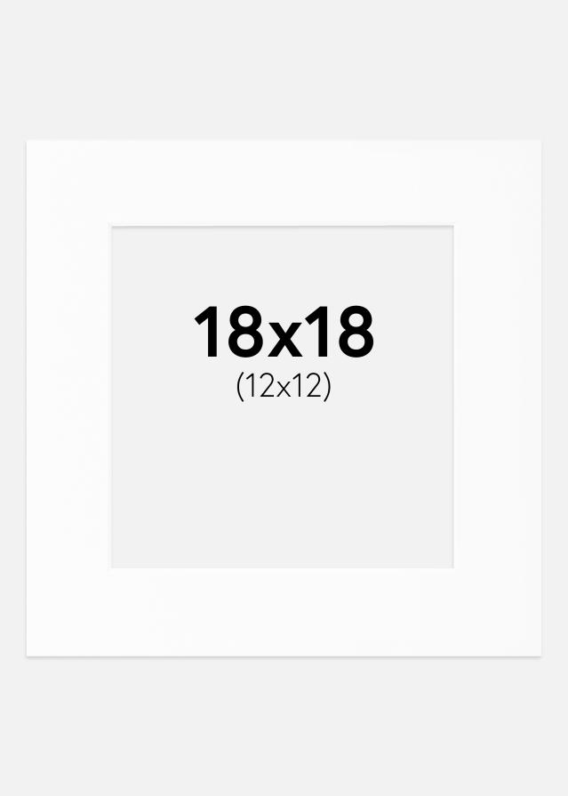 Paszpartu Fehér Standard Fehér él 18x18 cm (12x12)