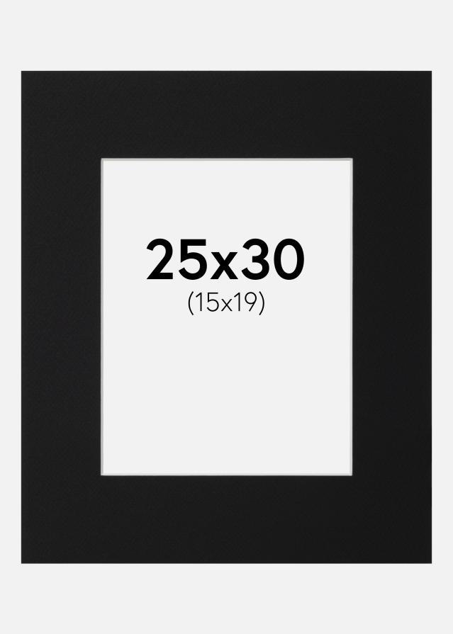 Paszpartu Fekete Standard (Fehér Mag) 25x30 cm (15x19)