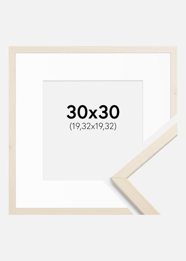 Keret Edsbyn Juharfa 30x30 cm - Paszpartu Fehér 8x8 inches