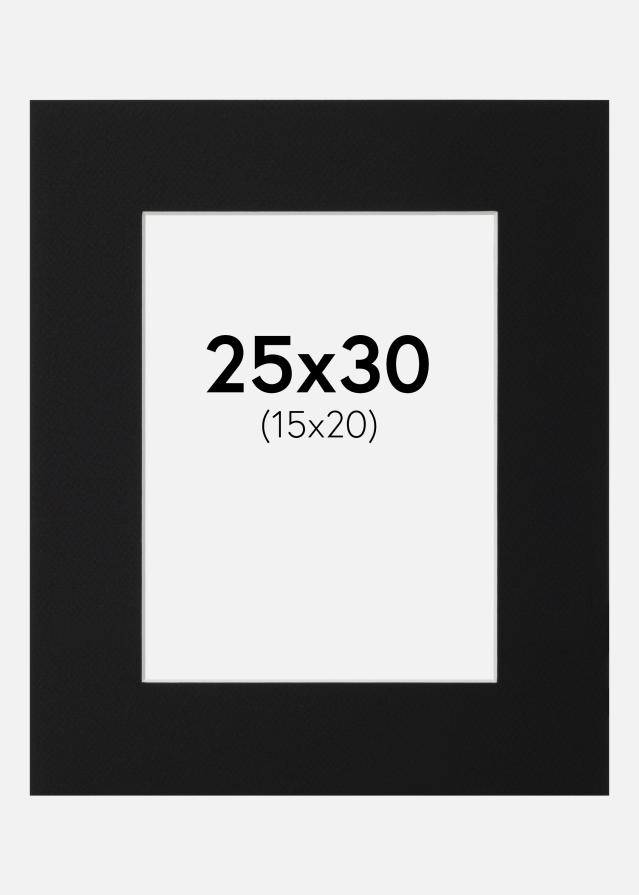 Paszpartu Fekete Standard (Fehér Mag) 25x30 cm (15x20)