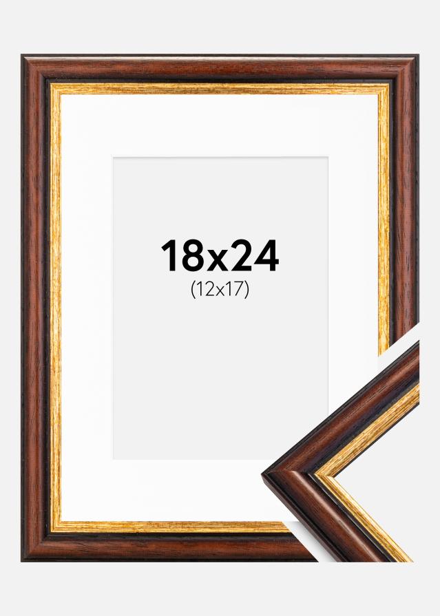 Keret Siljan Barna 18x24 cm - Paszpartu Fehér 13x18 cm