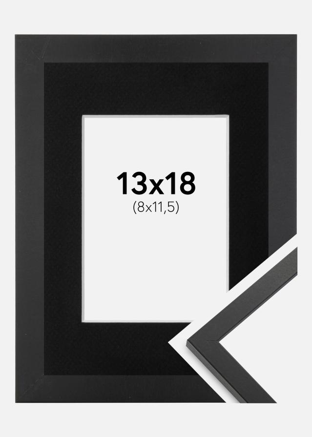 Keret Trendy Fekete 13x18 cm - Paszpartu Fekete 9x12 cm