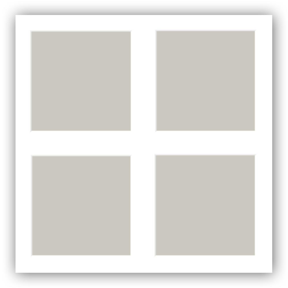 Paszpartu Fehér 60x60 cm - Kollázs 4 Képek (24x24 cm)