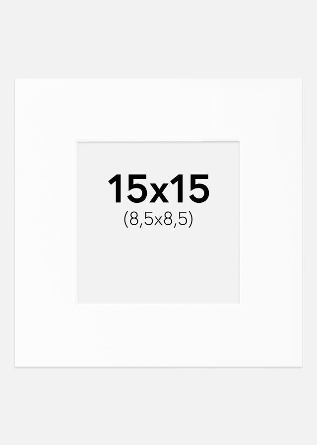 Paszpartu Fehér Standard Fehér él 15x15 cm (8,5x8,5)