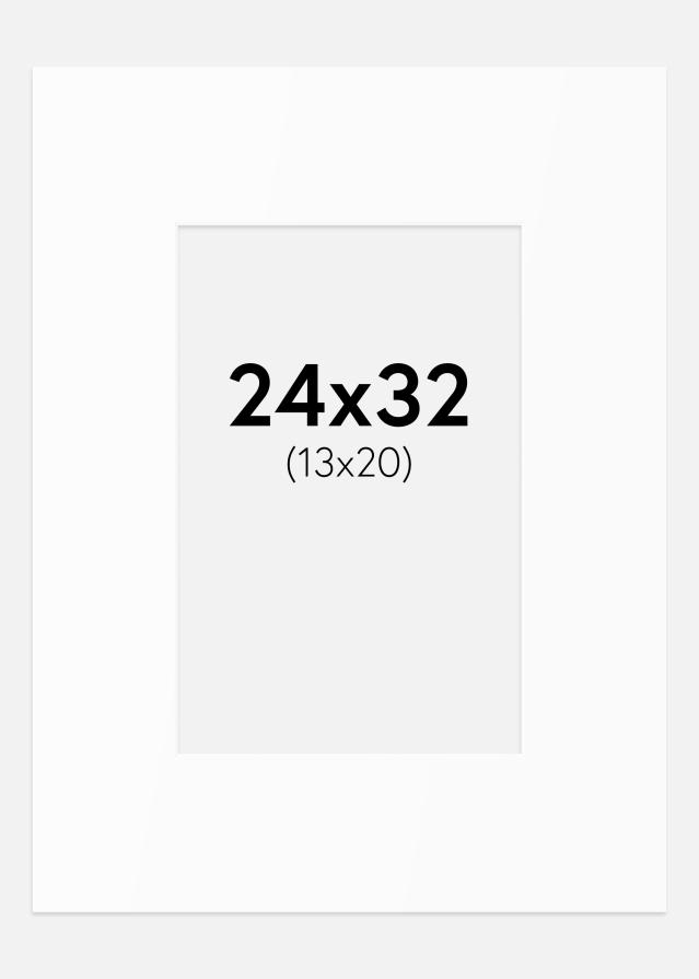Paszpartu Standard fehér (fehér mag) 24x32 cm (13x20)