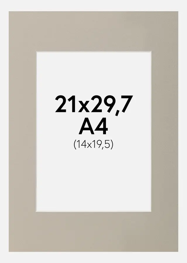 Paszpartu Gyöngyszürke A4 21x29,7 cm (14x19,5)