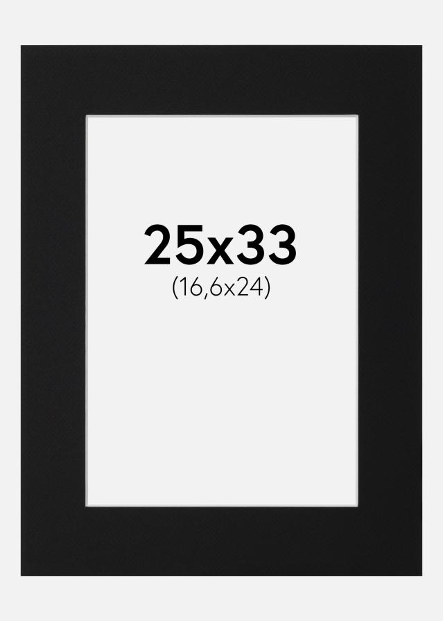 Paszpartu Fekete Standard (Fehér Mag) 25x33 cm (16,6x24)